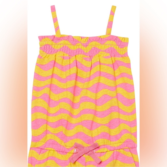 Amazon Essentials Girls Summer Stripes & Ice Cream Jumpsuits Rompers, Pack of 2 - Picture 3 of 4